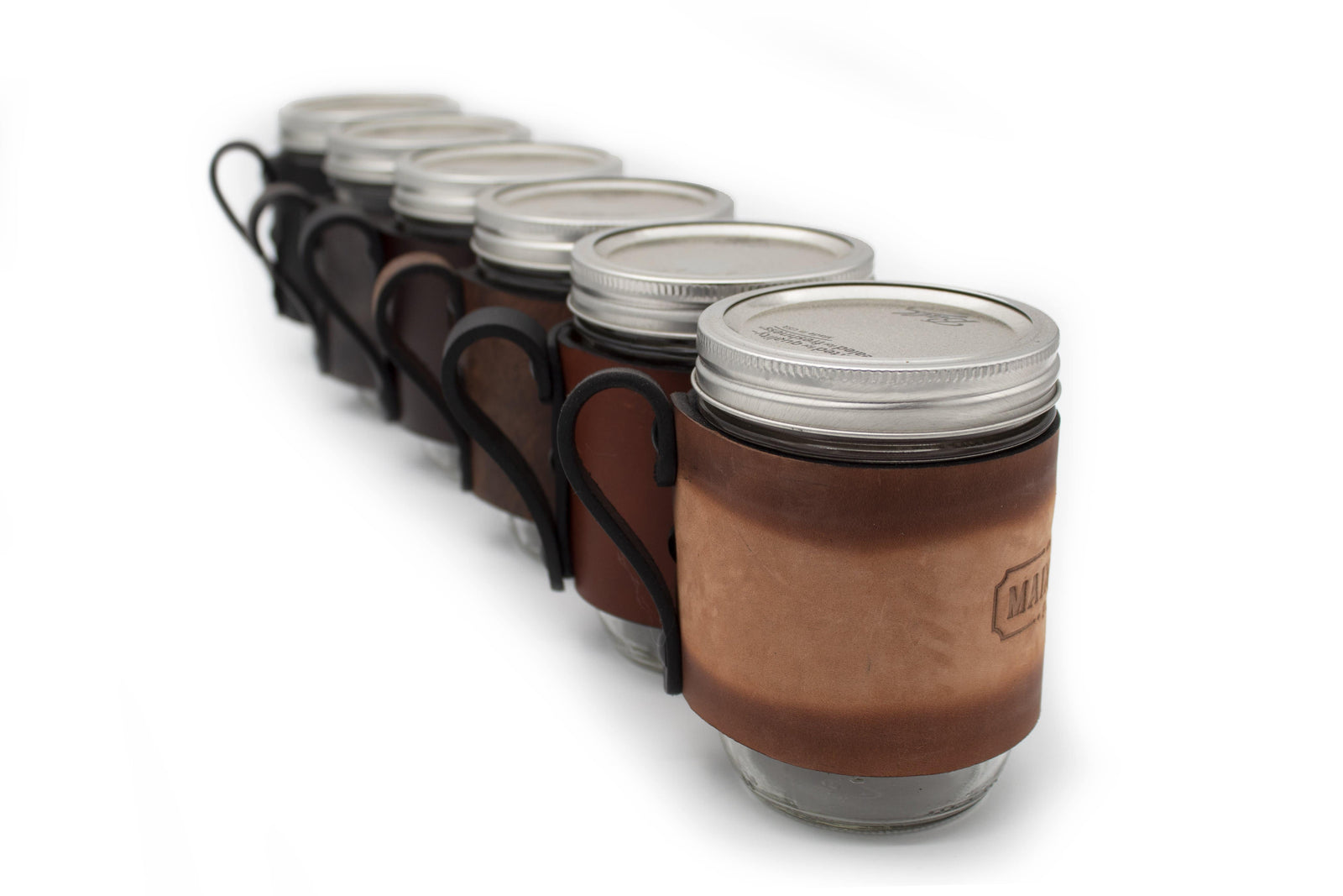 Main Street Forge Small Goods Mason Jar Wrap with Handle - For Hot & Cold Drinks - Made in USA with Lifetime Warranty