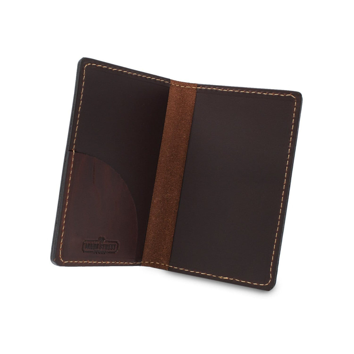 Main Street Forge Small Goods Leather Passport Holder | Full Grain Leather Cover | Perfect for Travel | Made in USA