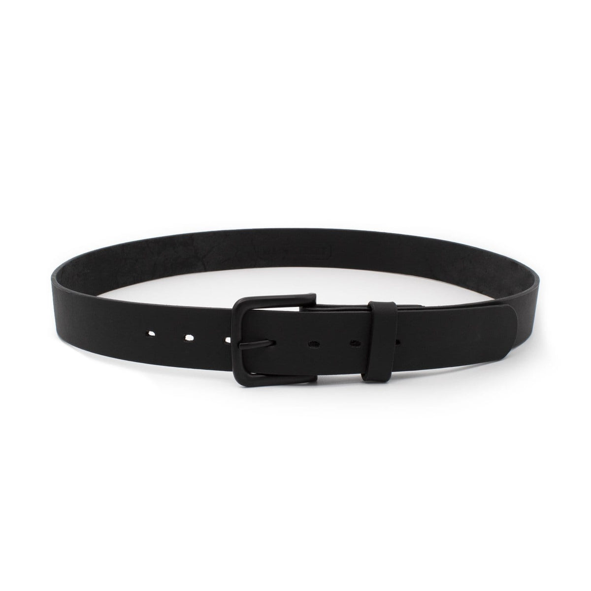 Main Street Forge Belt The Huntsman Belt | Full Grain Black Leather | Made in USA | Thick, Heavy Duty