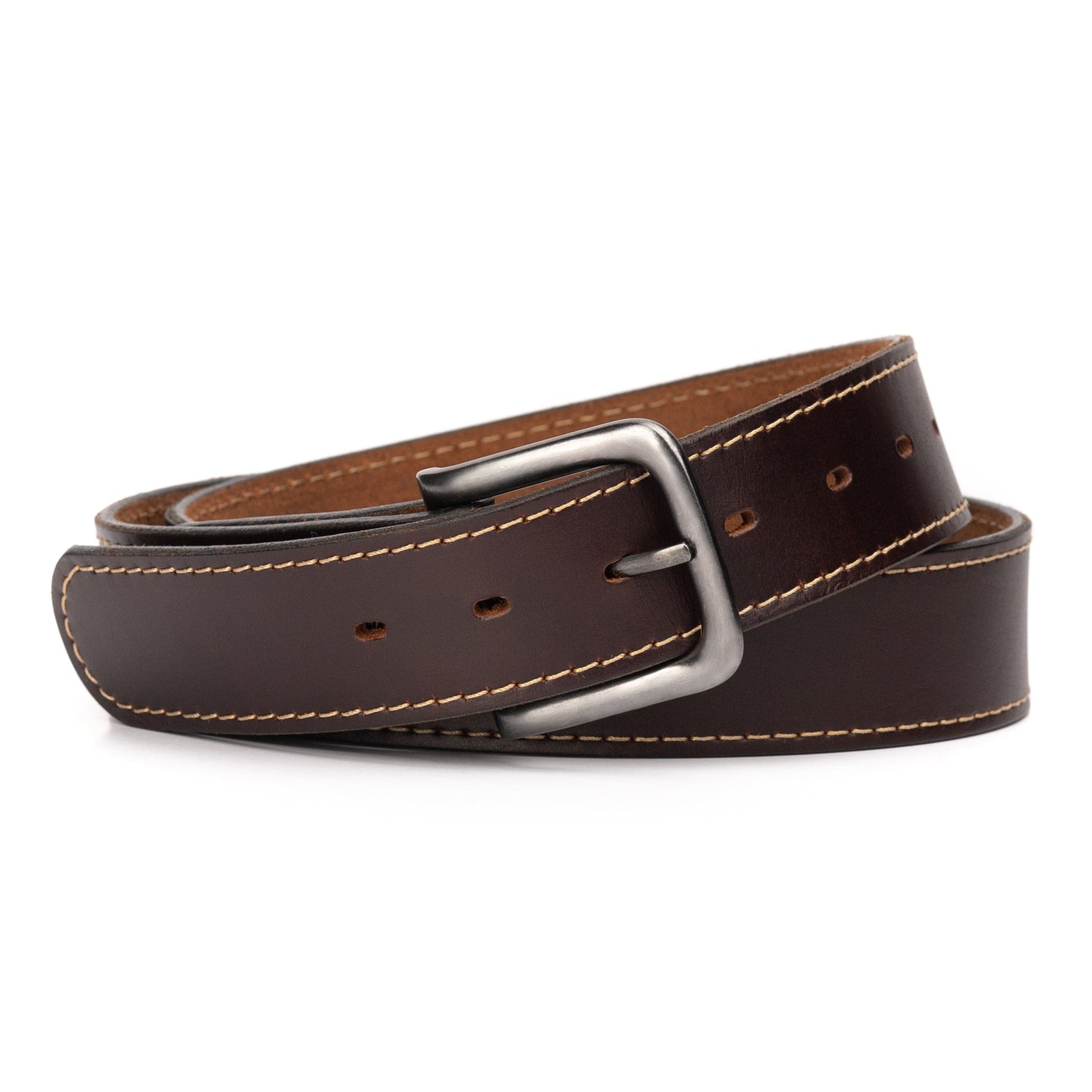 Main Street Forge Belt The Outrider Belt | Full Grain Tan Leather Belt for Men | Made in USA